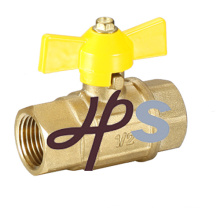 brass gas ball valve with butterfly handle, EN331 standard